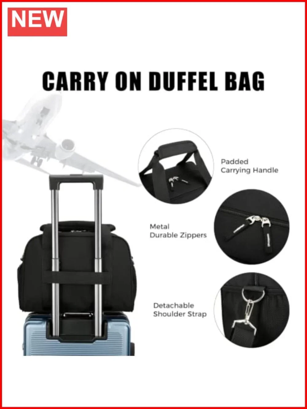 Mini Duffle Bag with Shoe Compartment, Travel Sports Duffel 14 Inch